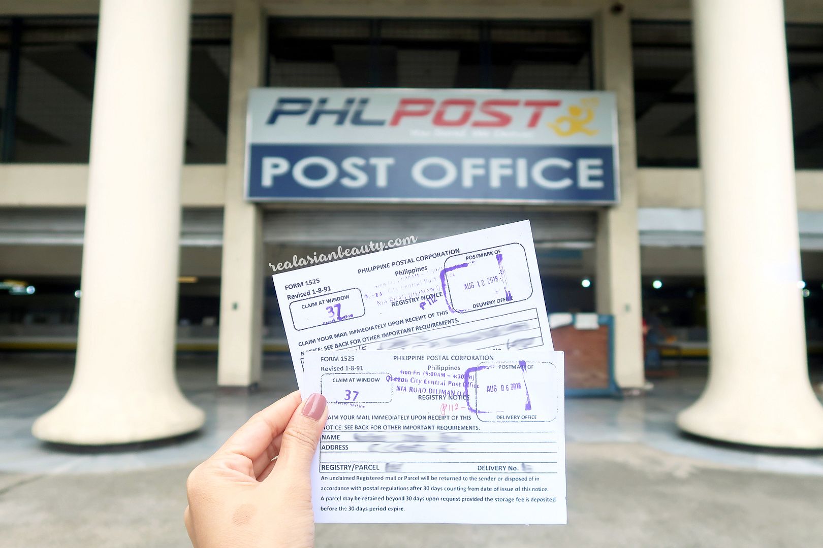 Real Asian Beauty HOW TO CLAIM PACKAGE AT THE POST OFFICE Quezon